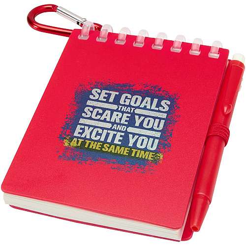 Lig Mini recycled outdoor soft cover notebook and ballpoint pen set (black ink) 2