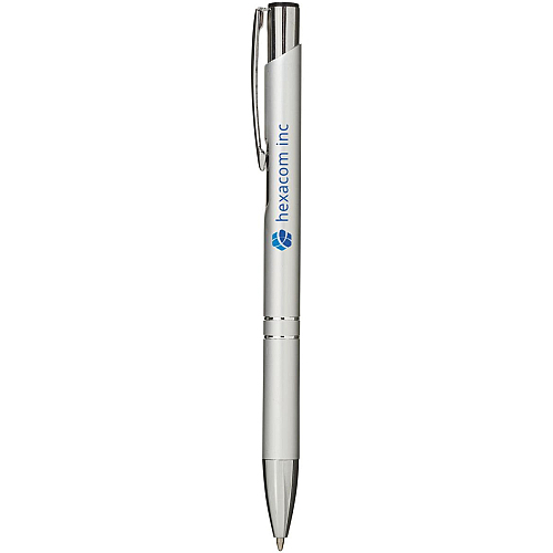 Moneta aluminium click ballpoint pen (blue ink) 2