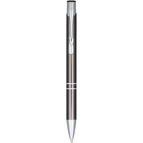 Moneta anodized aluminium click ballpoint pen (blue ink) 3