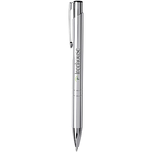 Moneta anodized aluminium click ballpoint pen (blue ink) 2