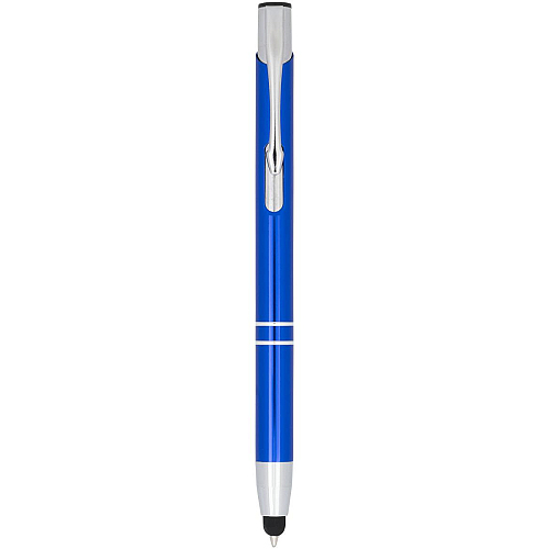 Moneta anodized aluminium click stylus ballpoint pen (blue ink) 1