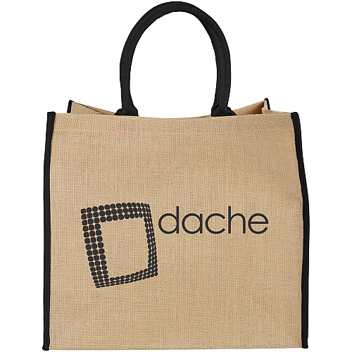 Harry coloured edge jute tote bag 25L 2