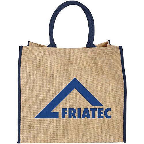 Harry coloured edge jute tote bag 25L 2