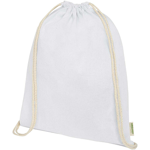 Orissa 100 g/m² organic cotton drawstring bag 5L 1