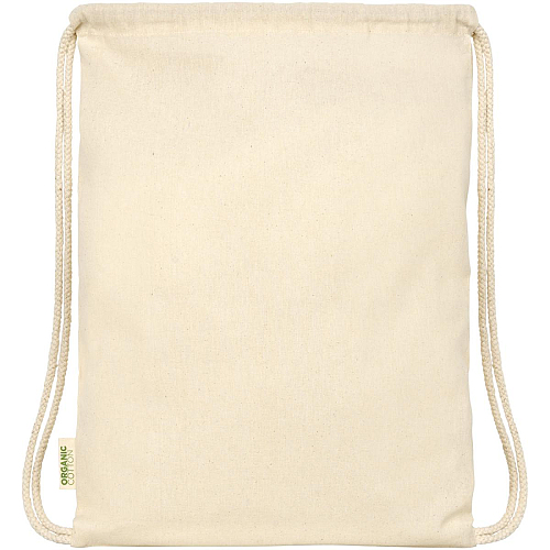 Orissa 100 g/m² organic cotton drawstring bag 5L 3