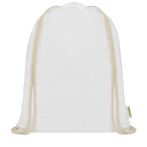 Orissa 140 g/m² organic cotton drawstring bag 5L 3