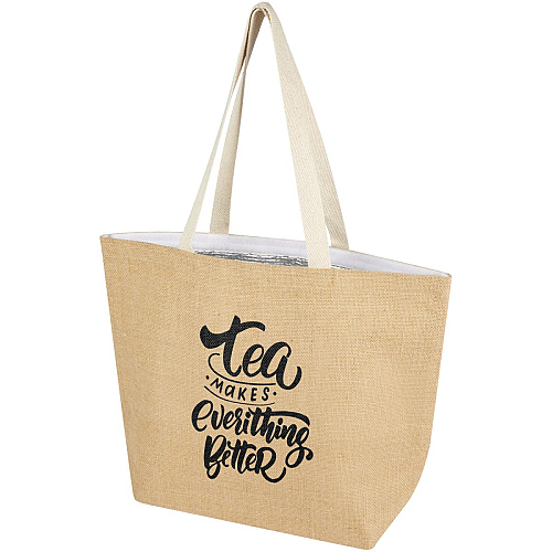 Juta 300 g/m² jute cooler tote bag 12L 2