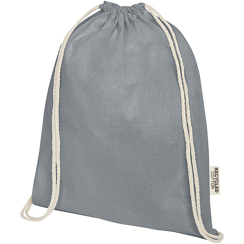 Oregon 140 g/m² GRS recycled cotton drawstring bag 1