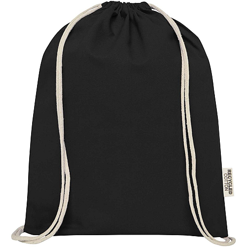 Oregon 140 g/m² GRS recycled cotton drawstring bag 3