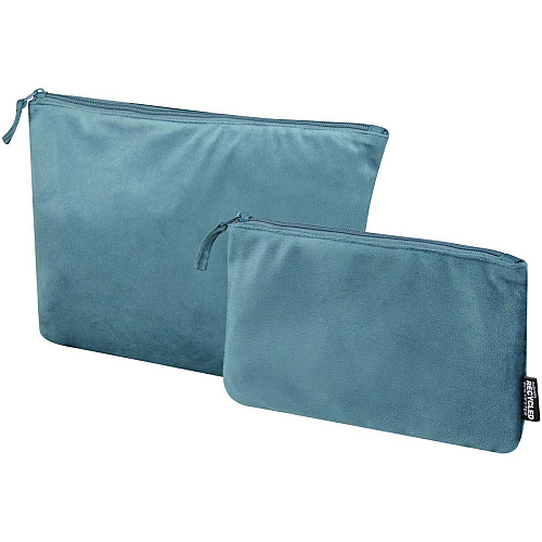 Swift GRS recycled velvet toiletry bag set 1