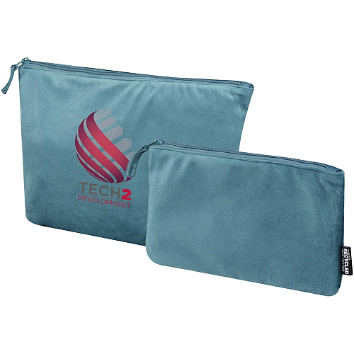 Swift GRS recycled velvet toiletry bag set 2