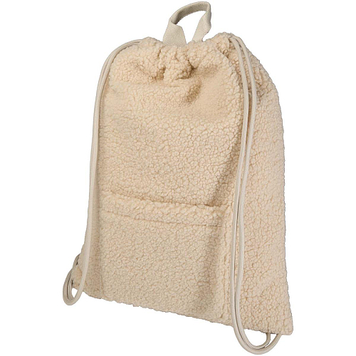 Bear GRS recycled sherpa drawstring backpack 9L 1