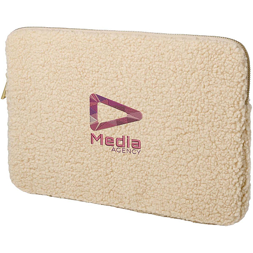 Bear 13 GRS recycled sherpa laptop sleeve 2L 2