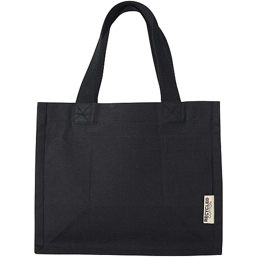 Odessa 220 g/m² GRS recycled cotton mini gusset tote bag 9L 3