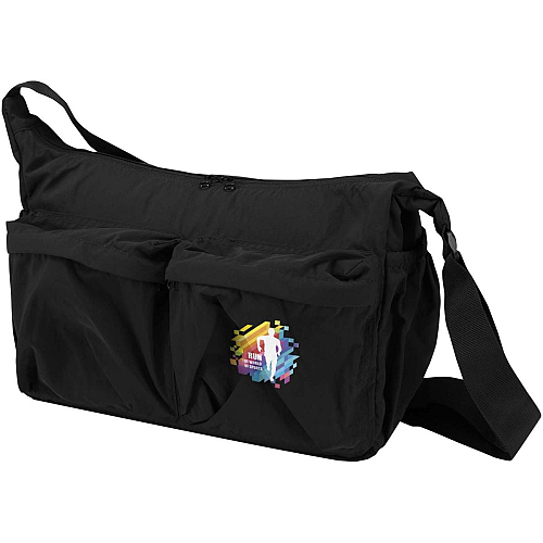 Calli 13 GRS recycled nylon laptop messenger bag 2