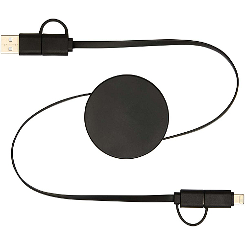 Citala 5-in-1 cablu retractabil pentru sincronizare date și încărcare rapidă de 40W din plastic reciclat 4