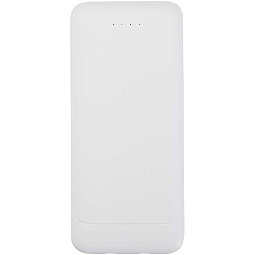 Adhil 10.000 mAh 10W recycled plastic power bank with 2 built-in cables 3