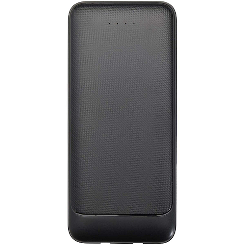 Adhil 10.000 mAh 10W recycled plastic power bank with 2 built-in cables 2