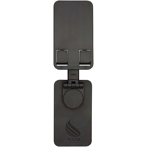 Alhena recycled plastic foldeable phone holder with metal desk stand 2