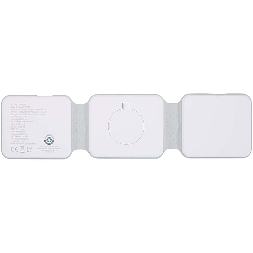 Armus 3-in-1 15W recycled plastic foldable wireless charger 4