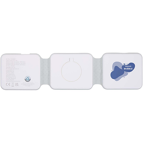 Armus 3-in-1 15W recycled plastic foldable wireless charger 2