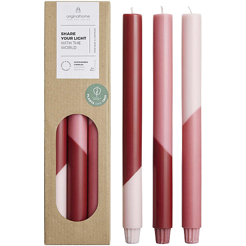 Originalhome Eden diagonal candles - set of 3 1