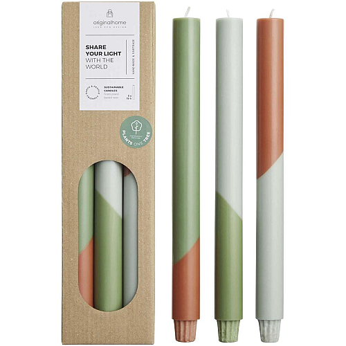 Originalhome Eden diagonal candles - set of 3 1