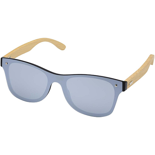 Tan sunglasses with bamboo temples 1