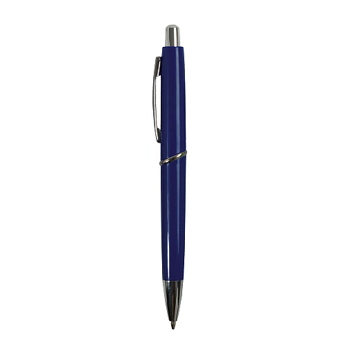 Abs plastic snap pen with coloured barrel and metal clip, jumbo refill 2