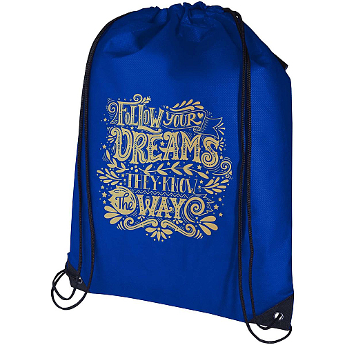 Evergreen GRS recycled non-woven drawstring bag 5L 2