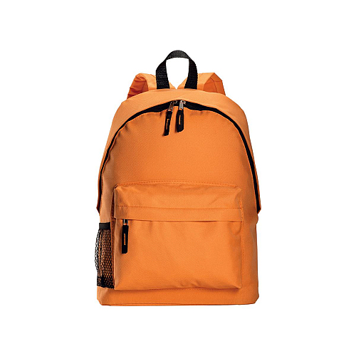 600d polyester 3-pocket backpack (one mesh side pocket). adjustable shoulder straps 2