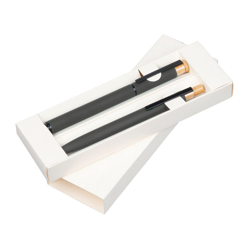 Set de scris cu pix si roller din aluminiu recicla 1