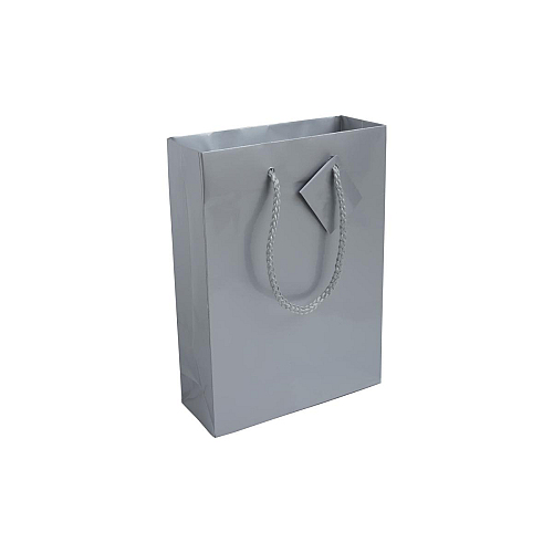 157 g/m2 laminated paper shopping bag with gusset and bottom reinforcement, string handles 1