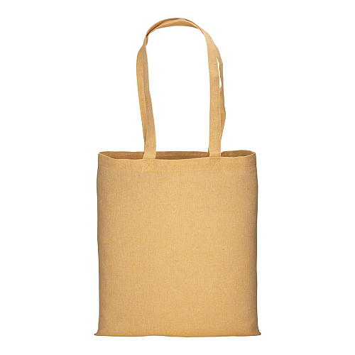 150 g/m2 recycled cotton shopping bag, melange effect, long handles 2