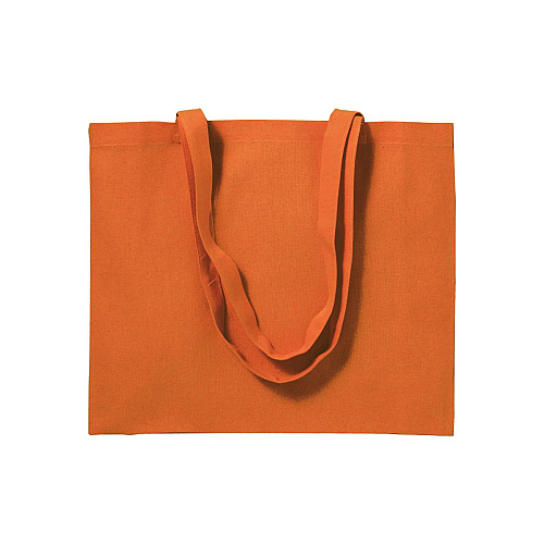 Geanta de cumparaturi din bumbac 200 g/m2, manere lungi si burduf 3