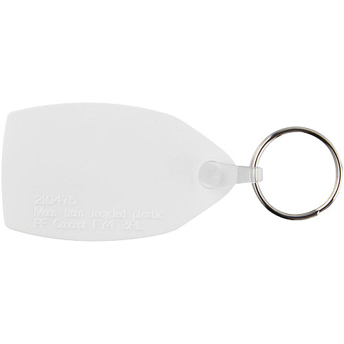 Tait rectangular-shaped recycled keychain 4