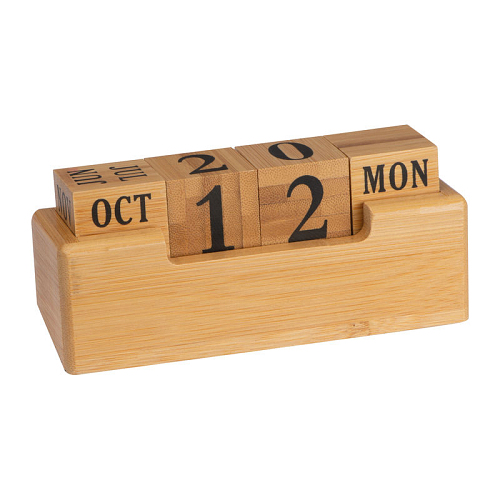 Calendar perpetuu din bambus 1