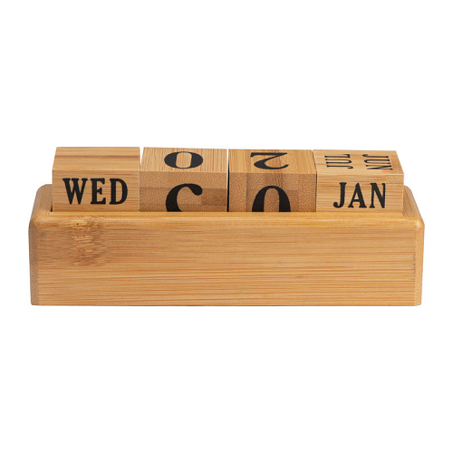 Calendar perpetuu din bambus 4