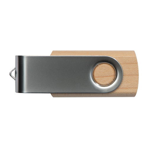 Twist USB Stick with light wood cover 8GB 4
