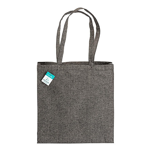 190 g/m2 recycled cotton shopping bag, long handles and gusset 2