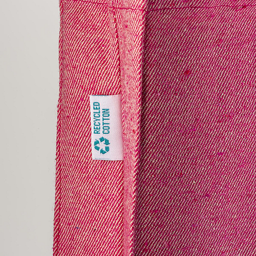 280g/m2 recycled cotton shopping bag, long handles and gussets 4