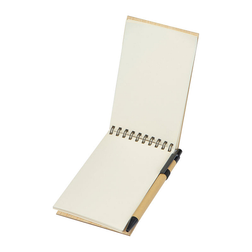 Bloc notes cu coperta din bambus A6 2