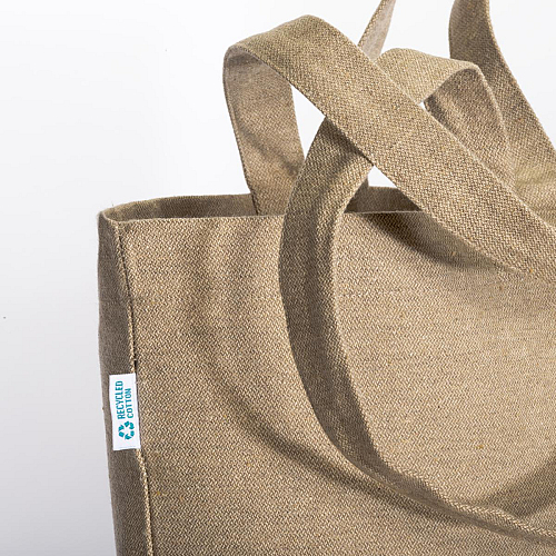 280 g/m2 recycled cotton shopper with double handles 4