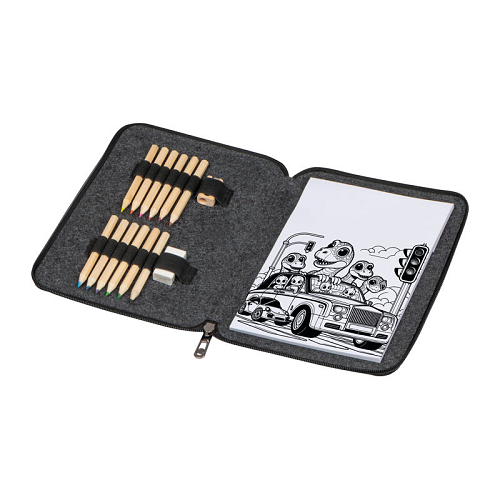 Set de desen in etui din pasla 3