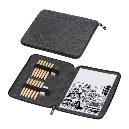 Set de desen in etui din pasla 1
