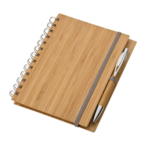 Note pad with bamboo cover A5 1