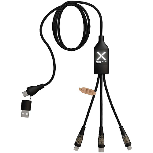 SCX.design C50 5-in-1 fast charging 100W/5A cable with digital display 1