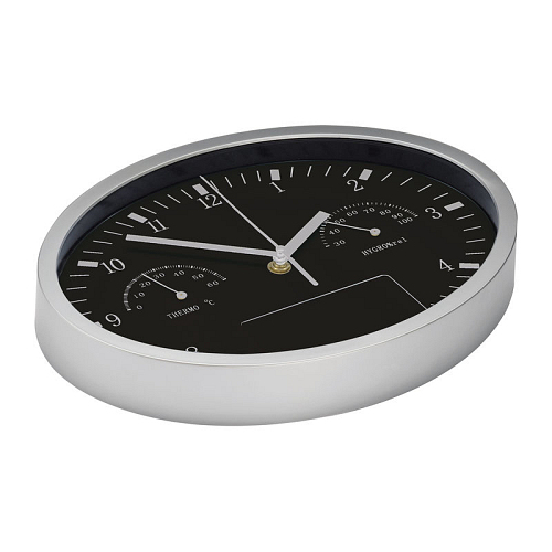 Wall clock with hygro, thermo 3