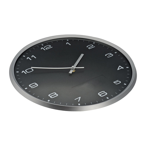 Wall clock with silver frame 3