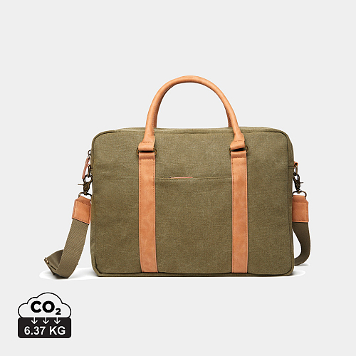 Geanta pentru laptop VINGA Bosler din canvas reciclat 2